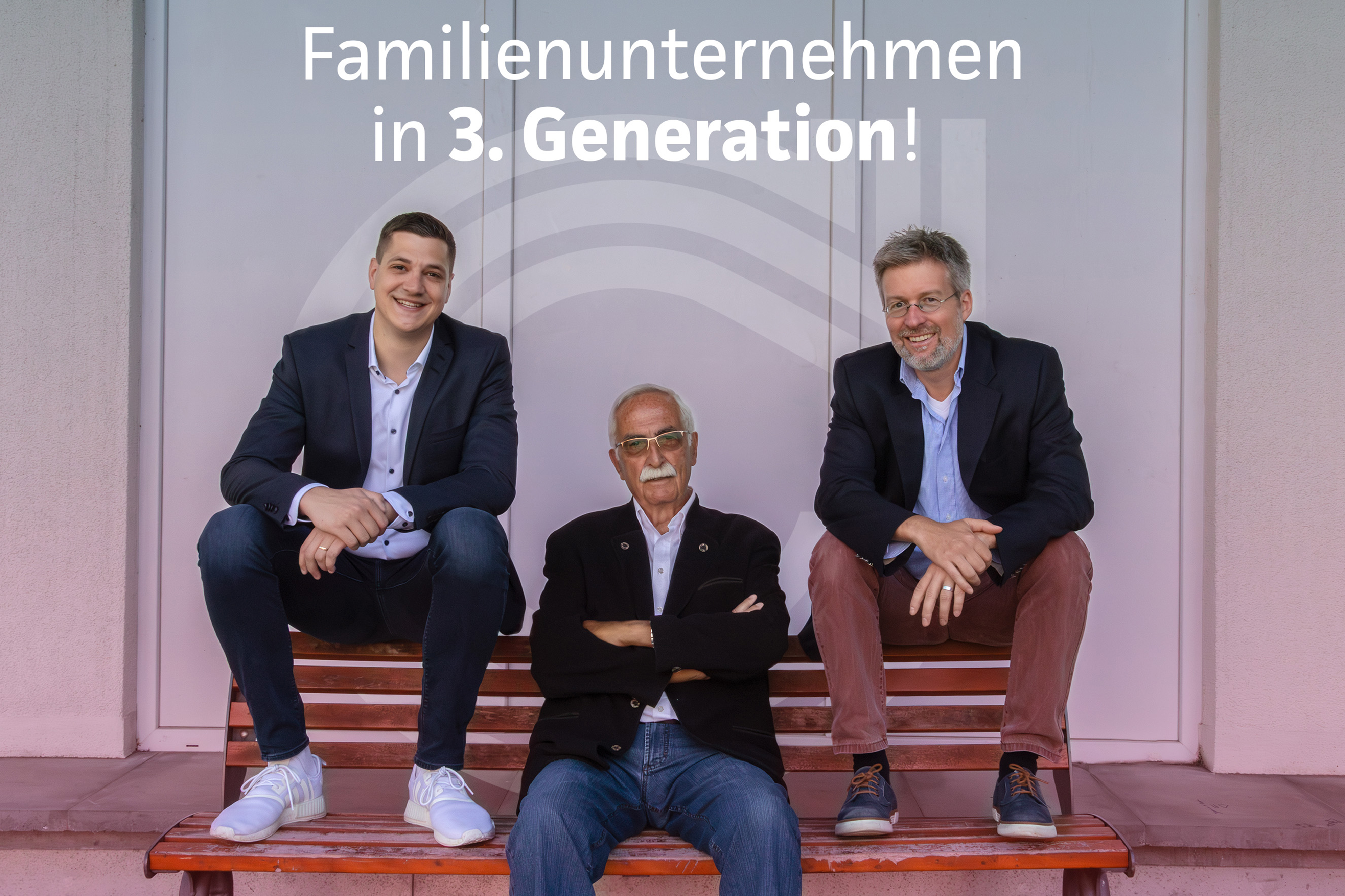 Die 3. Generationen der Fertig & Fischer oHG  - Absatz - Emil Fertig (vorne), Sven Fertig (rechts) und Heiko Fischer (links)