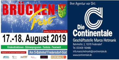 Brückenfest am S-Bahnhof Fredersdorf